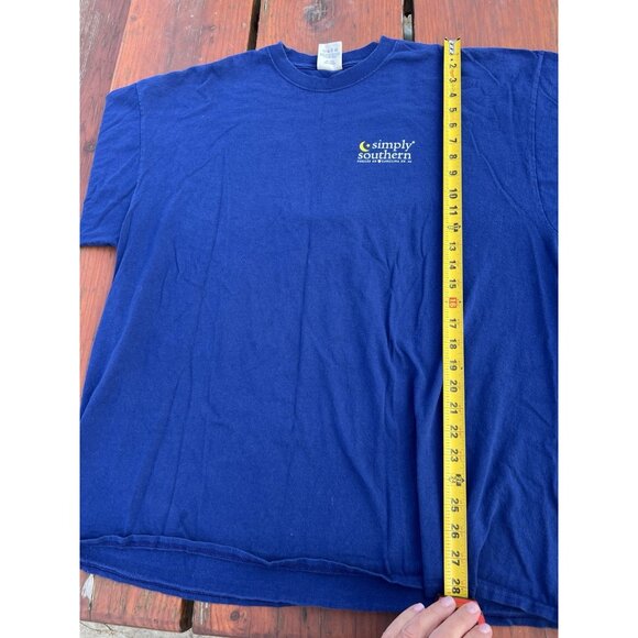 Simply Southern navy long sleeve tshirt golden retriever stars XXL preppy comfy - Picture 4 of 8